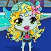 Monster High Little Lagoona Blue Diamond Painting