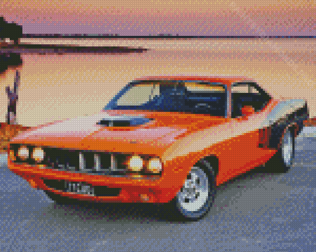 Orange Barracuda Diamond Painting