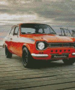 Orange Mk 1 Escort Diamond Painting