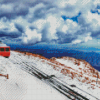 Pikes Peak Railway Colorado Mountain Diamond Painting