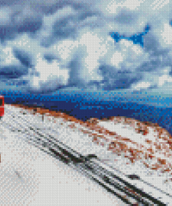 Pikes Peak Railway Colorado Mountain Diamond Painting