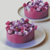 Purple Dessert Cakes Diamond Painting