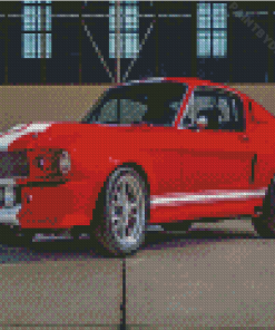 Red Eleanor Mustang Diamond Painting