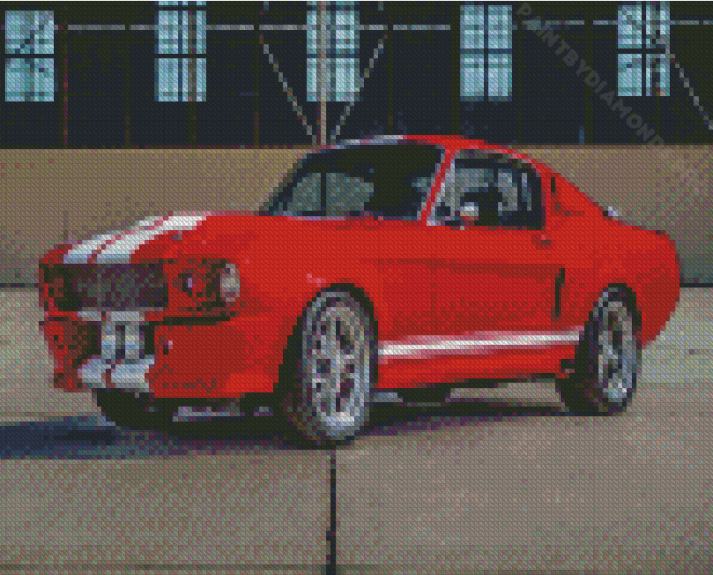 Red Eleanor Mustang Diamond Painting