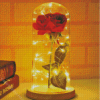 Red Rose In Bottle Diamond Painting