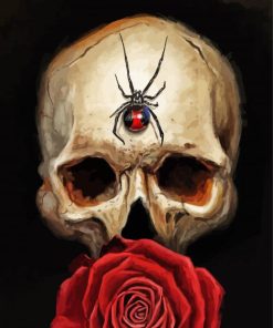 Rose Skull Art Diamond Painting