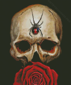 Rose Skull Art Diamond Painting