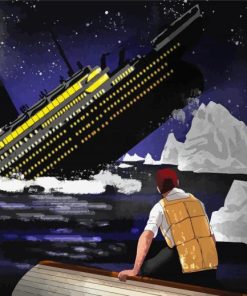 Sinking Ship Titanic Diamond Painting