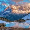 Snowy Mountains Chamonix Diamond Painting