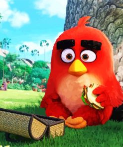 The Angry Birds Red Movie Character Diamond Painting