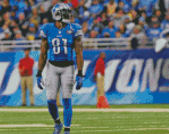 The Footballer Calvin Johnson Diamond Painting