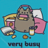 Very Busy Pusheen Cat Diamond Painting