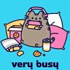 Very Busy Pusheen Cat Diamond Painting