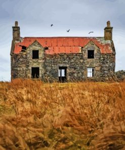 Vintage Abandoned Cottage Diamond Painting