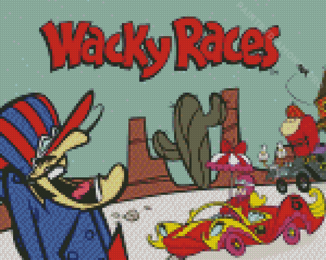 Wacky Races Poster Diamond Painting