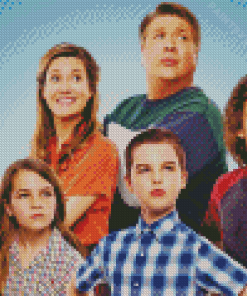 Young Sheldon Movie Characters Diamond Painting