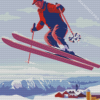 Alpine Skier Diamond Painting