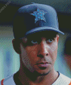 Astros Michael Brantley Face Diamond Painting