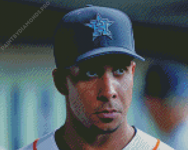 Astros Michael Brantley Face Diamond Painting