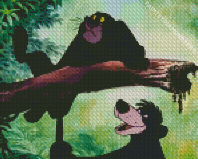 Bagheera And Baloo Diamond Painting