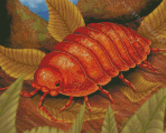 Brown Isopod Art Diamond Painting