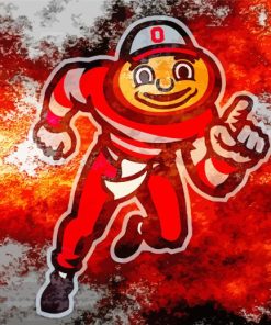 Brutus Buckeye Art Diamond Painting