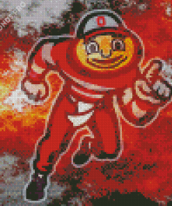 Brutus Buckeye Art Diamond Painting