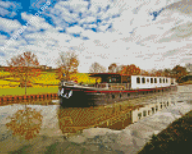 Canal Barge Cruise Diamond Painting