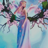 Cherry Blossom Spring Fairy Diamond Painting