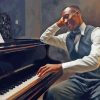 Classic Black Man At Piano Diamond Painting