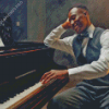 Classic Black Man At Piano Diamond Painting