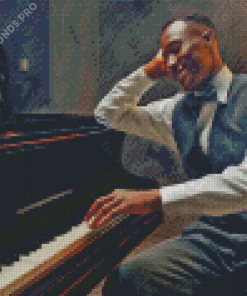 Classic Black Man At Piano Diamond Painting