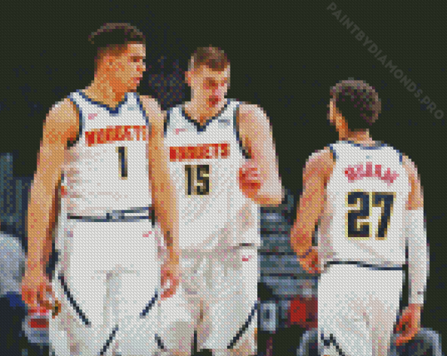 Denver Nuggets Basketballers Diamond Painting