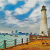 Detroit Lighthouse Diamond Painting