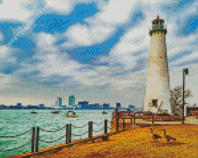 Detroit Lighthouse Diamond Painting