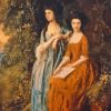 Elizabeth And Mary Linley By Thomas Gainsborough Diamond Painting