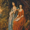 Elizabeth And Mary Linley By Thomas Gainsborough Diamond Painting