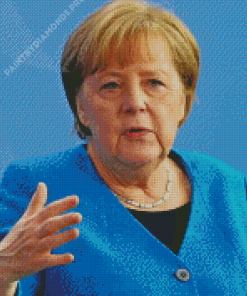 German Angela Merkel Diamond Painting