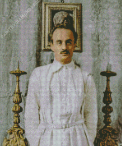 Gibran Khalil Gibran Wit White Suit By Diamond Painting