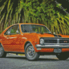 Golden Classic HT Holden Car Diamond Painting