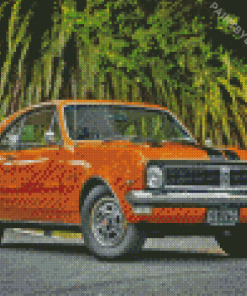 Golden Classic HT Holden Car Diamond Painting