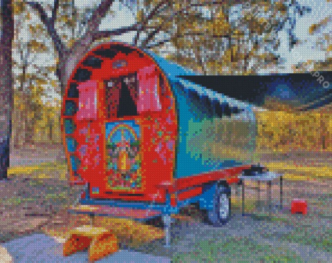 Gypsy Wagon Diamond Painting