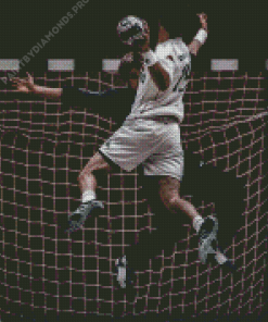 Handball Players Match With Diamond Painting