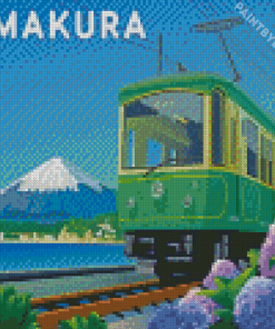 Kamakura Train Diamond Painting