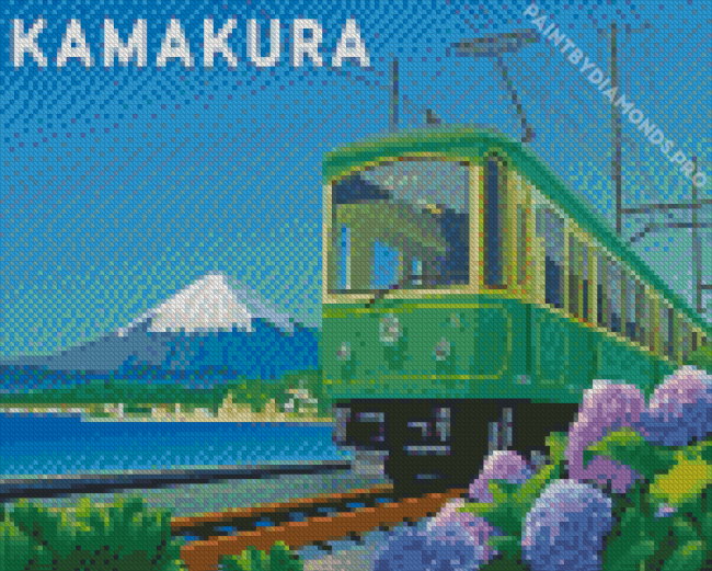 Kamakura Train Diamond Painting