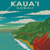 Kauai Island In Hawaii Poster Diamond Painting