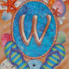 Letter W Diamond Painting