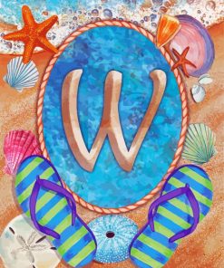 Letter W Diamond Painting