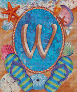 Letter W Diamond Painting