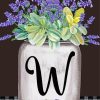 Letter W Flowers Diamond Painting